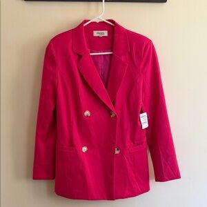 Charlotte Russe Pink Double-Breasted Blazer
